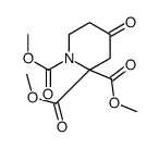 trimethyl 4-oxopiperidine-1,2,2-tricarboxylate Structure