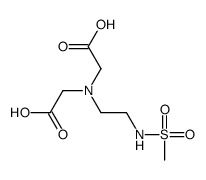 2-[carboxymethyl-[2-(methanesulfonamido)ethyl]amino]acetic acid Structure