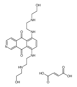 6,9-bis[2-(2-hydroxyethylamino)ethylamino]benzo[g]isoquinoline-5,10-dione,(Z)-but-2-enedioic acid结构式