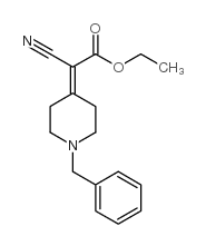 ethyl 2-(1-benzylpiperidin-4-ylidene)-2-cyanoacetate Structure