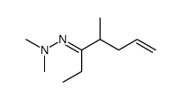 1,1-dimethyl-2-(4-methylhept-6-en-3-ylidene)hydrazine Structure