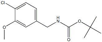 tert-butyl 4-chloro-3-methoxybenzylcarbamate Structure