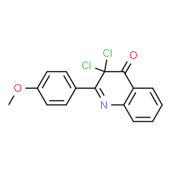 4(3H)-Quinolinone,3,3-dichloro-2-(4-methoxyphenyl)-结构式