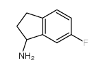 6-氟-2,3-二氢-1H-茚-1-胺结构式