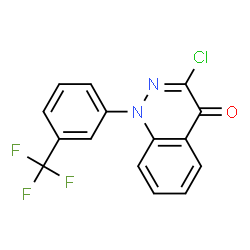 4(1H)-Cinnolinone,3-chloro-1-[3-(trifluoromethyl)phenyl]- Structure