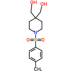 [4-HydroxyMethyl-1-(toluene-4-sulfonyl)-piperidin-4-yl]-Methanol Structure