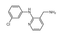 2-(3-chloroanilino)-3-aminomethylpyridine结构式