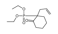 2-diethoxyphosphoryl-2-prop-2-enylcyclohexan-1-one Structure