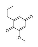 2-Propyl-6-methoxy-2,5-cyclohexadiene-1,4-dione structure