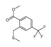 methyl 2-(methylsulfanylmethyl)-4-(trifluoromethyl)benzoate结构式