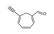 1,3,5-Cycloheptatriene-1-carboxaldehyde, 6-ethynyl- (9CI) structure