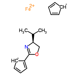 (S)-(4-Isopropyloxazolin-2-yl)ferrocene Structure