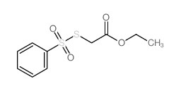 Acetic acid,2-[(phenylsulfonyl)thio]-, ethyl ester structure