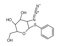 2-叠氮基-2-脱氧-1-硫代-beta-D-吡喃葡萄糖苷苯酯结构式