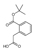 2-[2-[(2-methylpropan-2-yl)oxycarbonyl]phenyl]acetic acid Structure