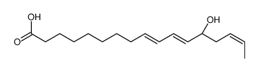 (13S)-13-hydroxyheptadeca-9,11,15-trienoic acid结构式