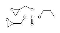 bis(oxiran-2-ylmethyl) propyl phosphate Structure