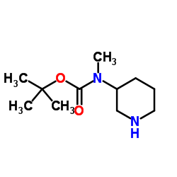 3-(N-Boc-N-甲氨基)哌啶结构式