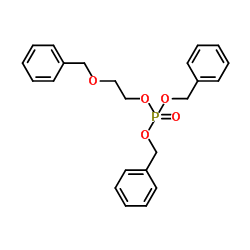 Dibenzyl 2-(benzyloxy)ethyl phosphate结构式