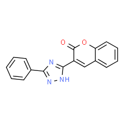 3-(5-phenyl-4H-1,2,4-triazol-3-yl)-2H-chromen-2-one结构式