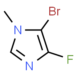 5-Bromo-4-fluoro-1-methyl-1H-imidazole Structure