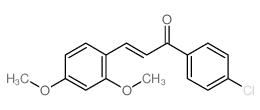 2-Propen-1-one,1-(4-chlorophenyl)-3-(2,4-dimethoxyphenyl)- Structure