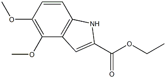 Ethyl 4,5-dimethoxyindole-2-carboxylate结构式