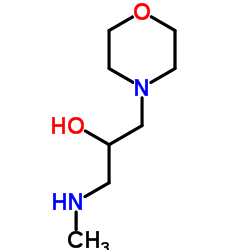 1-Methylamino-3-morpholin-4-yl-propan-2-ol结构式