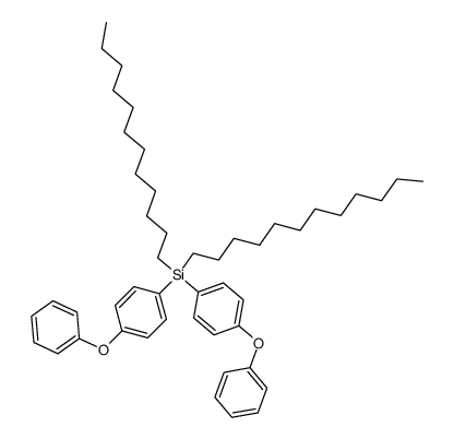 didodecyl-bis-(4-phenoxy-phenyl)-silane Structure