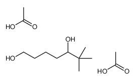 acetic acid,6,6-dimethylheptane-1,5-diol结构式
