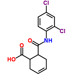 6-[(2,4-Dichlorophenyl)carbamoyl]-3-cyclohexene-1-carboxylic acid结构式