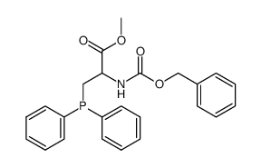 methyl R(S)-3-diphenylphosphanylmethyl-N-carbobenzyloxyserinate Structure