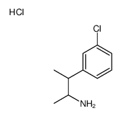 3-(3-chlorophenyl)butan-2-amine,hydrochloride结构式