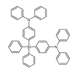 4,4'-(二苯基硅烷二基)双(N,N-二苯基苯胺)结构式