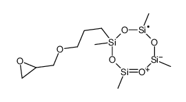 2,4,6,8-tetramethyl-2-[3-(oxiran-2-ylmethoxy)propyl]-1,3,5,7,2,4λ3,6λ3,8λ3-tetraoxatetrasilocane结构式