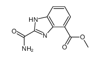 Methyl 2-carbamoyl-1H-benzimidazole-4-carboxylate Structure