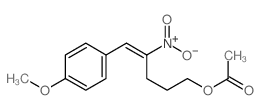 [(E)-5-(4-methoxyphenyl)-4-nitro-pent-4-enyl] acetate结构式