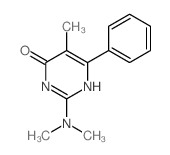 2-dimethylamino-5-methyl-6-phenyl-1H-pyrimidin-4-one Structure