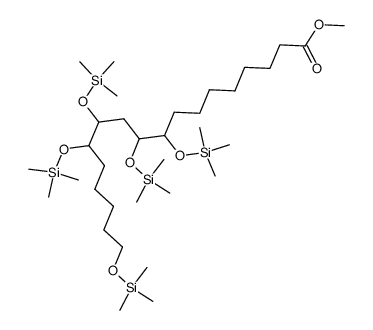 9,10,12,13,18-Pentakis(trimethylsiloxy)octadecanoic acid methyl ester picture