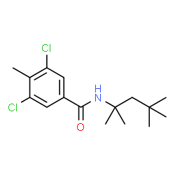 3,5-DICHLORO-4-METHYL-N-(2,4,4-TRIMETHYLPENTAN-2-YL)BENZAMIDE结构式