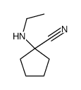 1-(ethylamino)cyclopentane-1-carbonitrile结构式