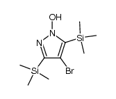 3,5-bis(trimethylsilyl)-4-bromo-1-hydroxypyrazole结构式