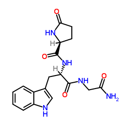 Pyr-Trp-Gly-NH2结构式