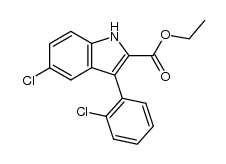 ethyl 5-chloro-3-(o-chlorophenyl)-indole-2-carboxylate Structure