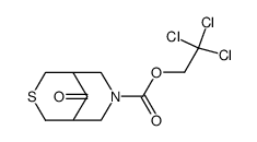 2,2,2-trichloroethyl 9-oxo-3-thia-7-azabicyclo[3.3.1]nonane-7-carboxylate结构式