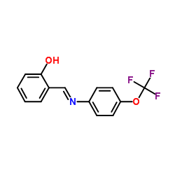 2-[(4-Trifluoromethoxy-phenylimino)-methyl]-phenol Structure