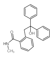 Benzamide,2-(2-hydroxy-2,2-diphenylethyl)-N-methyl-结构式