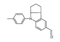 4-(p-Tolyl)-1,2,3,3a,4,8b-hexahydrocyclopenta[b]indole-7-carbaldehyde Structure