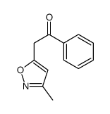 2-(3-methyl-1,2-oxazol-5-yl)-1-phenylethanone结构式