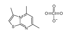 2,4,9-trimethyl-7-thia-5-aza-1-azoniabicyclo[4.3.0]nona-1,3,5,8-tetraene perchlorate结构式